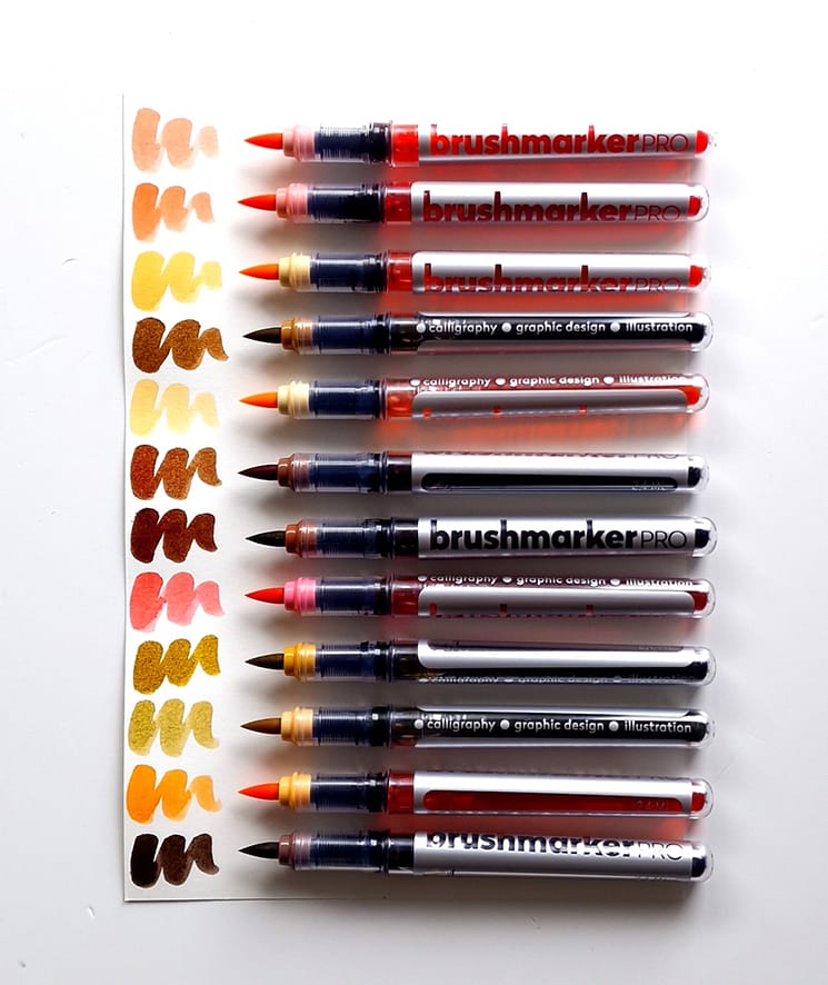 Karin Brushmarker PRO sun & tree colors