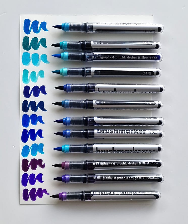 Karin Brushmarker PRO sky colors