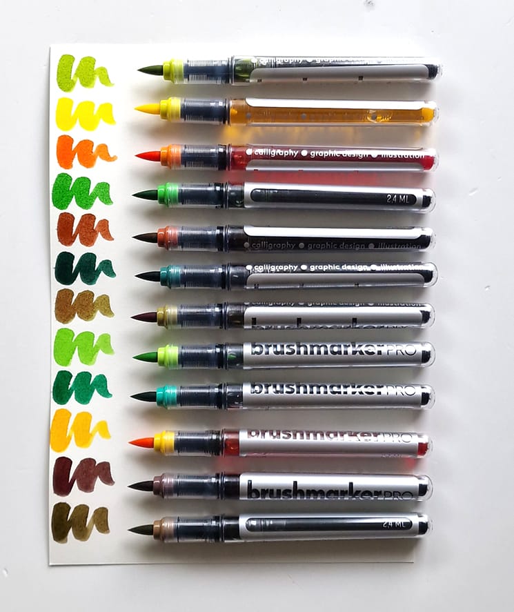 Karin Brushmarker PRO Sun & Tree Colors